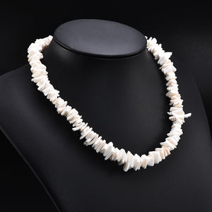 Natural White Puka Shell Necklace