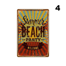 Load image into Gallery viewer, Beach Bar Seaside Resort Inn Hotel House Tin Sign Retro Metal Poster Plaque  (8 X 12 Inches)