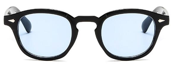 Fashion Johnny Depp Style Round Sunglasses Clear Tinted Lens