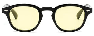 Fashion Johnny Depp Style Round Sunglasses Clear Tinted Lens