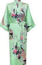 Load image into Gallery viewer, RB015 Satin Robes for Brides Wedding Robe Sleepwear Silk Pijama Casual Bathrobe Animal Rayon Long Nightgown Women Kimono XXXL