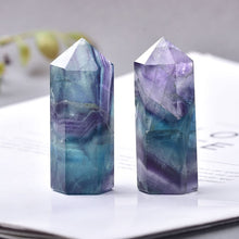 Load image into Gallery viewer, Natural Stones Crystal Wand Amethyst Rose Quartz Healing Stones