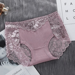 Sexy Lace Mid-Waist  Hip Lift  Plus Size Lingerie