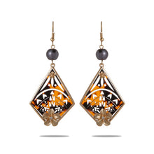 Load image into Gallery viewer, Flower Drop Earrings Polynesian Trendy Acrylic Resin Jewelry