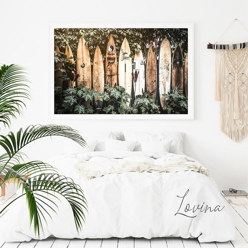 Tropical Surf Wall Art Poster