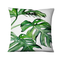 Load image into Gallery viewer, Tropical Palm Leaf  Decorative Throw Pillow 45*45cm