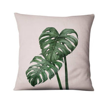 Load image into Gallery viewer, Tropical Palm Leaf  Decorative Throw Pillow 45*45cm