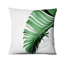 Load image into Gallery viewer, Tropical Palm Leaf  Decorative Throw Pillow 45*45cm