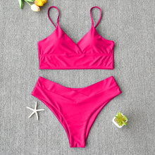 Load image into Gallery viewer, Push Up Swimwear Vest Bikini Set Brazilian