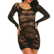 Load image into Gallery viewer, V-Neck Lace Sexy Dress With G string and Garter