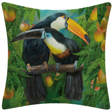 Load image into Gallery viewer, Pair of Birds Pattern Cushion Cover Decorative Throw Pillows