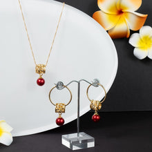 Load image into Gallery viewer, Polynesian Plumeria Necklace Set