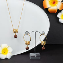 Load image into Gallery viewer, Polynesian Plumeria Necklace Set
