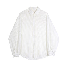 Load image into Gallery viewer, Translucent Loose Casual White Long Sleeve Shirt