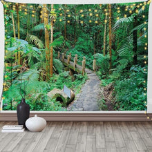 Load image into Gallery viewer, Tropical Rain Forest Jungle Tapestry