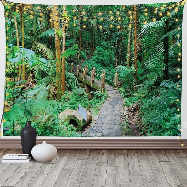 Tropical Rain Forest Jungle Tapestry