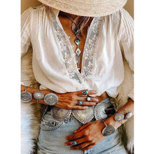 Load image into Gallery viewer, Boho Chic Lace Inserted Tunic