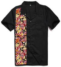 Load image into Gallery viewer, Easter Statue Tiki Rockabilly Vintage 40s 50s Club Plus Size Work Shirts