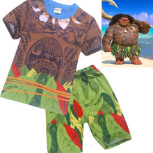 Load image into Gallery viewer, MOANA Summer Children Clothing Set Baby Moana Maui T-shirts Sport Suit for Boys Girl T Shirt 2 Pcs Clothes + Pants Kids Top Tees