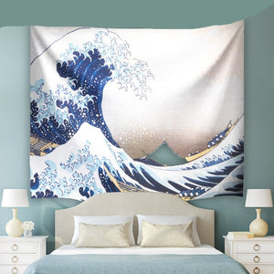 Kanagawa Waves Wall Hanging Tapestry
