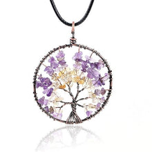 Load image into Gallery viewer, Tree of Life Chip Natural Stone Necklace &amp; Pendants