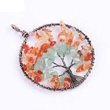 Load image into Gallery viewer, Tree of Life Chip Natural Stone Necklace &amp; Pendants