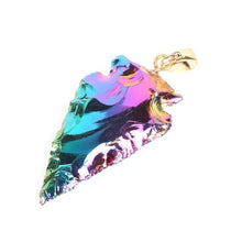 Load image into Gallery viewer, Raw Tourmaline Arrowhead Necklaces