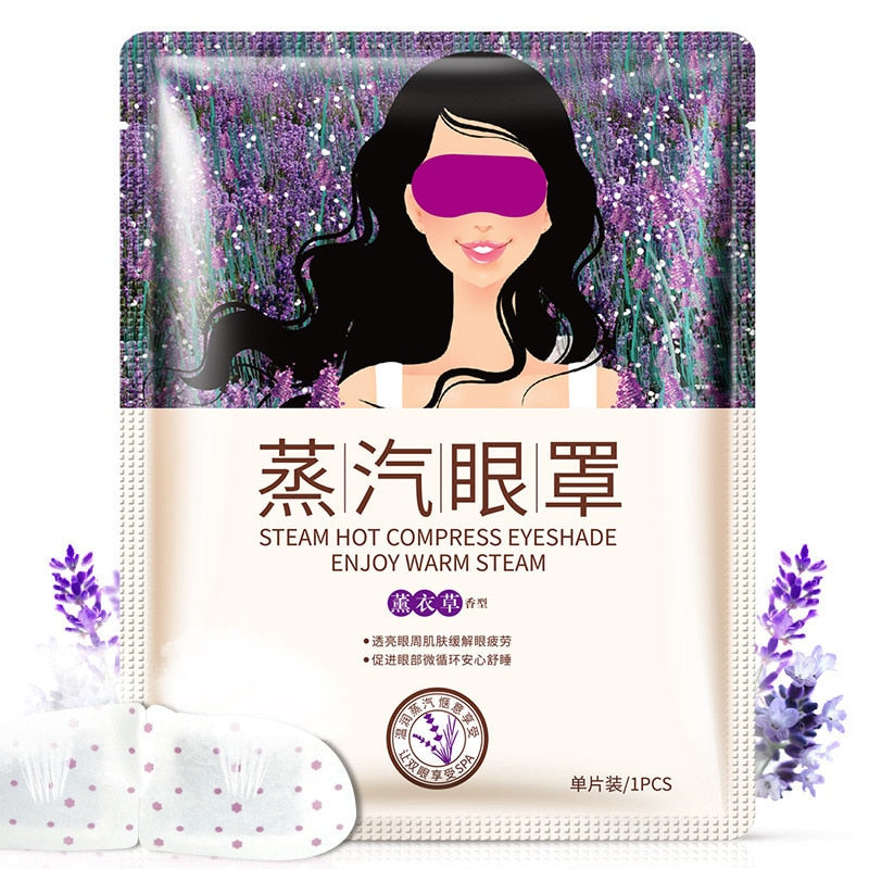 BIOAQUA Lavender Soothing Steam Eye Mask Anti Wrinkles Moisturizer Remove Dark Circles Relieve Eye Fatigue Men/women Skin Care