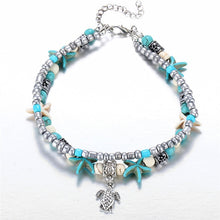 Load image into Gallery viewer, Vintage Shell Beads Starfish Anklet