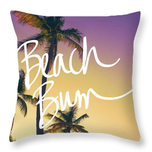 Evening Beach Bum Throw Pillow