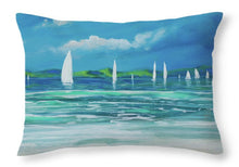 Load image into Gallery viewer, Sail Away Beach II Throw Pillow
