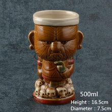 Load image into Gallery viewer, 500ml Hawaii Tiki Mugs Cocktail Cup Ceramic  Mug