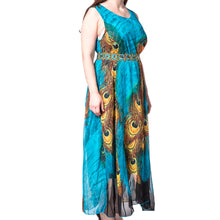 Load image into Gallery viewer, Women Beach Long Dress Sleeveless Chiffon Dresses Elegant Bohemian Maxi Dress