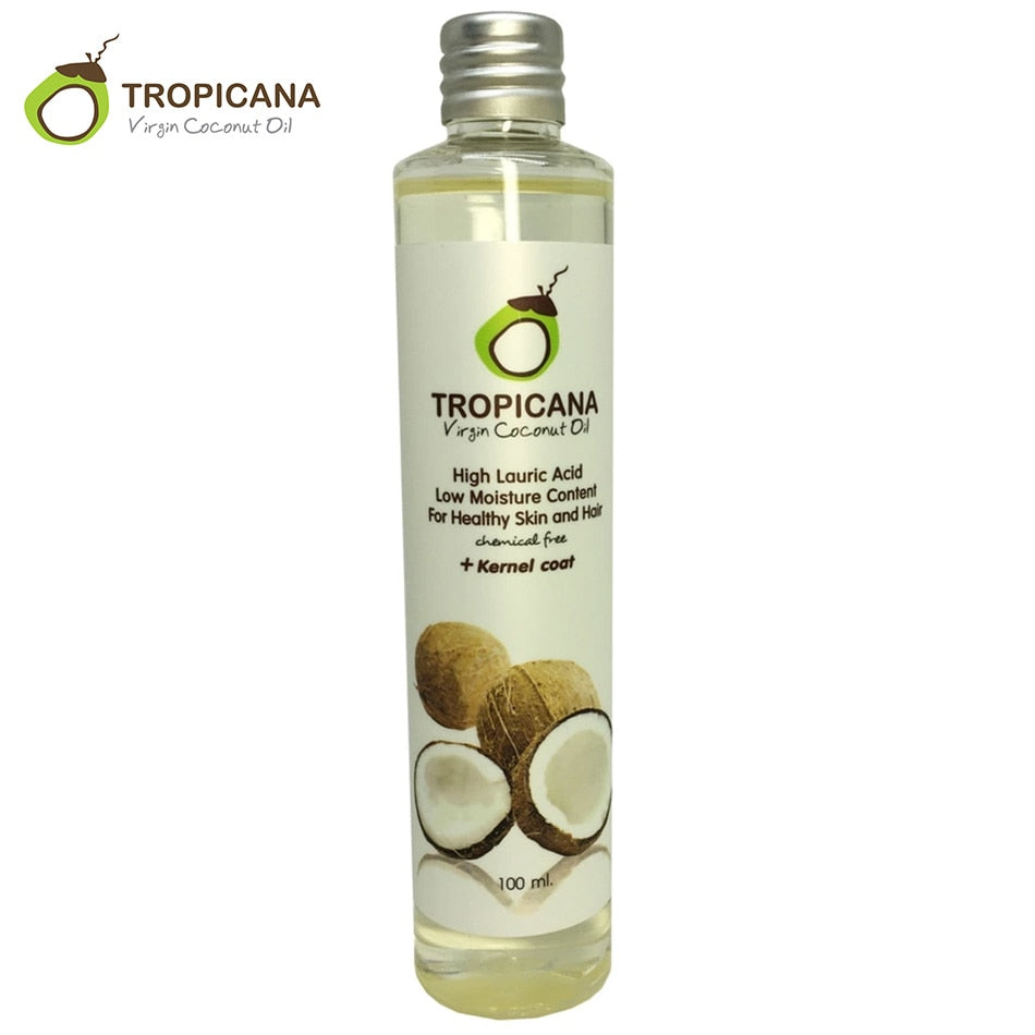 Tropicana 100% Natural Organic Extra Virgin Coconut Oil Thailand Best Cold Press Coconut Oil Skin Hair Care Essential Oil