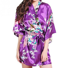 Load image into Gallery viewer, Satin Robes Kimono for Brides