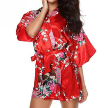 Load image into Gallery viewer, Satin Robes Kimono for Brides