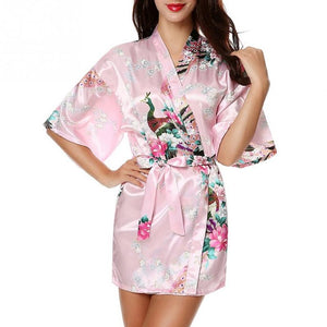 Satin Robes Kimono for Brides