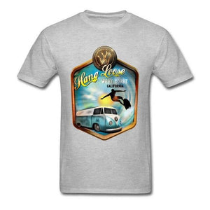 Hang Loose Surfer Crew Neck Pure Cotton Tees