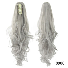 Load image into Gallery viewer, Synthetic Long Curly Claw Clip Drawstring Ponytail Hair Extensions