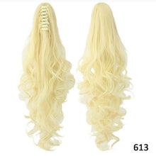 Load image into Gallery viewer, Synthetic Long Curly Claw Clip Drawstring Ponytail Hair Extensions