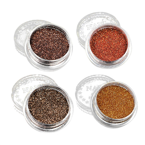 4Pcs Diamond Shimmer Eye Shadow Pigment Face Body Lips Glitter Powder