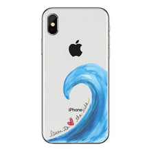 Load image into Gallery viewer, Surfboard and Surfing sunset Cool Soft Transparent TPU Phone Case For iPhone8 8Plus 7 7Plus 6DPlus 5S SE Surfer girl Case