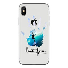 Load image into Gallery viewer, Surfboard and Surfing sunset Cool Soft Transparent TPU Phone Case For iPhone8 8Plus 7 7Plus 6DPlus 5S SE Surfer girl Case