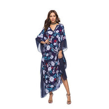 Load image into Gallery viewer, Women Plus Size Long Kaftan Dress Tunic Long Maxi Kimono Caftan Gown Nightdress, Boho Print Party Casual Dress