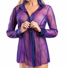 Load image into Gallery viewer, Transparent Clubwear Long Sleeve Blouse New