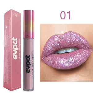 Sexy Shimmer Diamond Matte To Glitter Liquid Lipstick Long Lasting Waterproof Metallic Pearl Colour velvet Lipgloss Lip Makeup 15