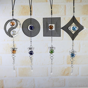 Wind Chimes Spinner Spiral Rotating Crystal Ball Windchimes