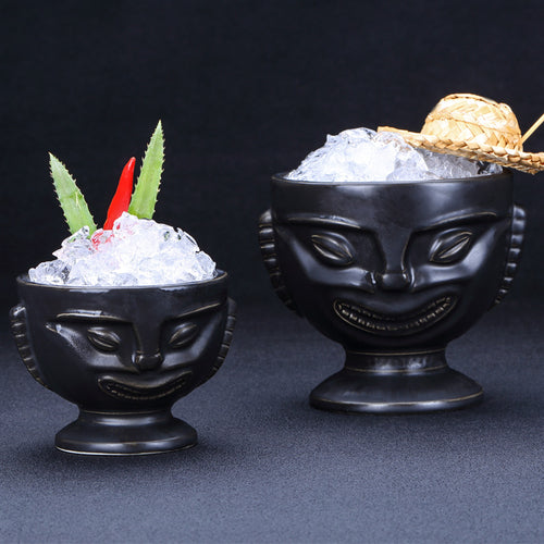 Retro cocktail bar ceramic cup personality Hawaii glasses TIKI totem