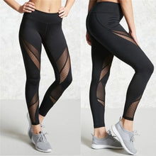 Load image into Gallery viewer, Mesh Patchwork Yoga Pants