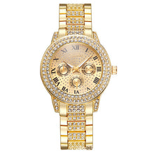 Load image into Gallery viewer, Hip Hop Gold Silver Quartz Watch For Men andWomen Bling Iced Out Diamonds